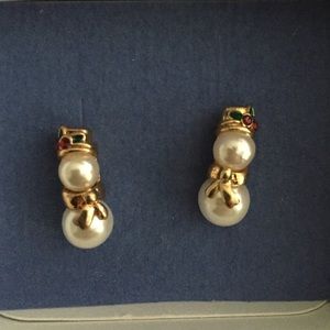 Avon snowman earrings