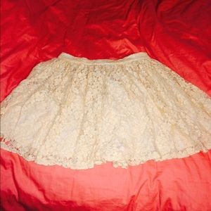 Cream Skirt Never Worn!!! No tags