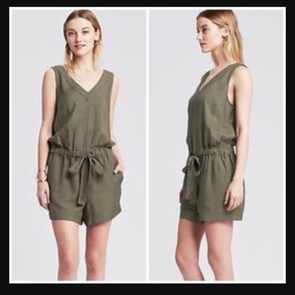 Banana Republic V-Neck Romper