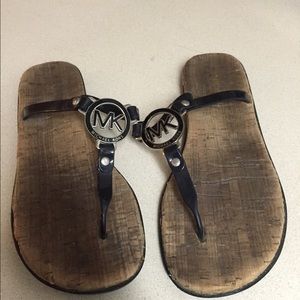 Michael Kors black sandals. In great condition