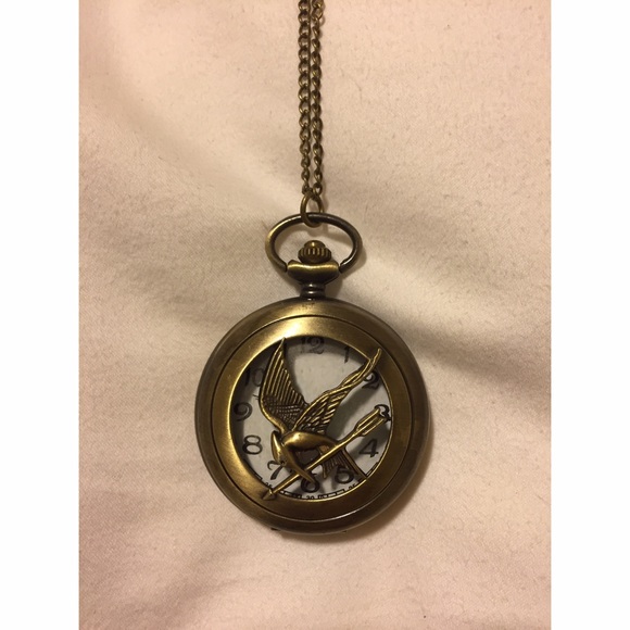 Mocking Jay Pocket Watch Necklace