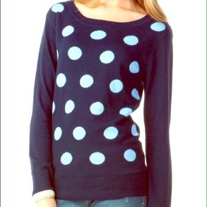 NWOT Francesca's polka dot sweater