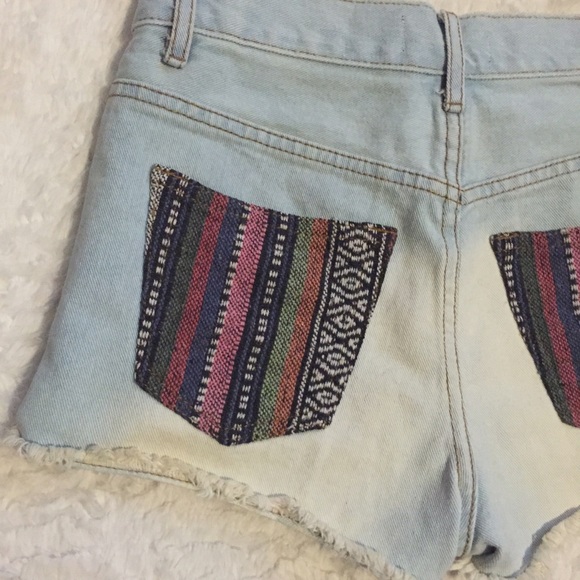 Aztec Denim Shorts - Picture 3 of 3