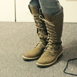 Timberland Leather Knee-High Boots