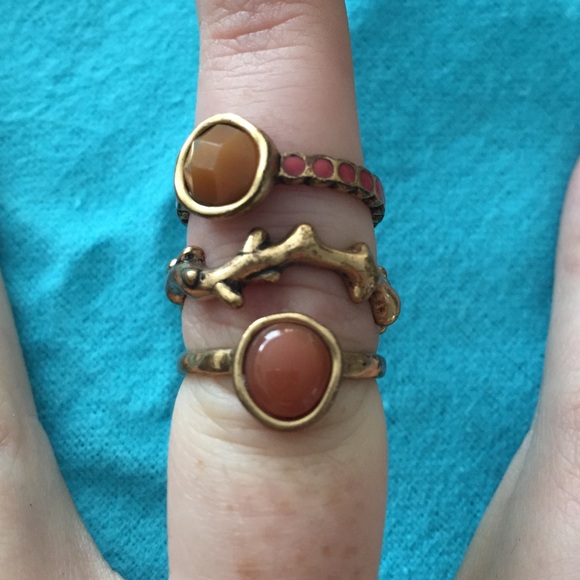 Set of 3 lucky brand rings