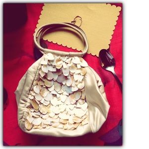 Ann Taylor satin clutch