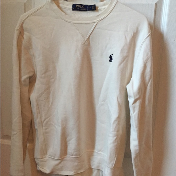 White polo crew neck