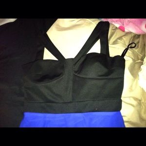 Cut-out high low dress