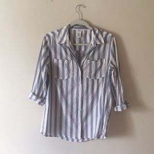 Forever 21 striped button down shirt