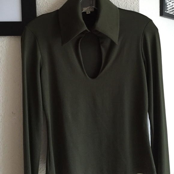 Olive green blouse