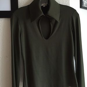 Olive green blouse