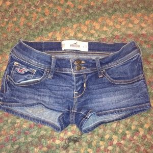 Dark wash Hollister shorts