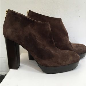 Marni Swede Platform Back zip ankle boots
