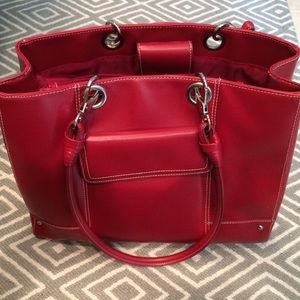 Wilsons Leather red leather tote