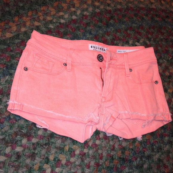 Bullhead Orange/Pink Shorts WORN ONCE