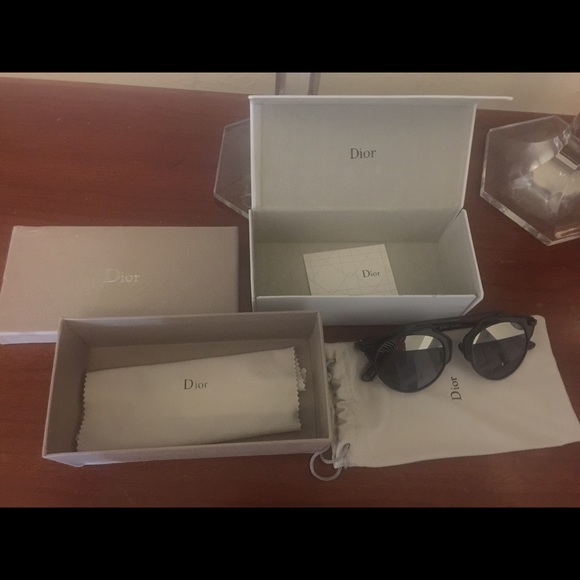 Dior So Real black mirrored sunglasses
