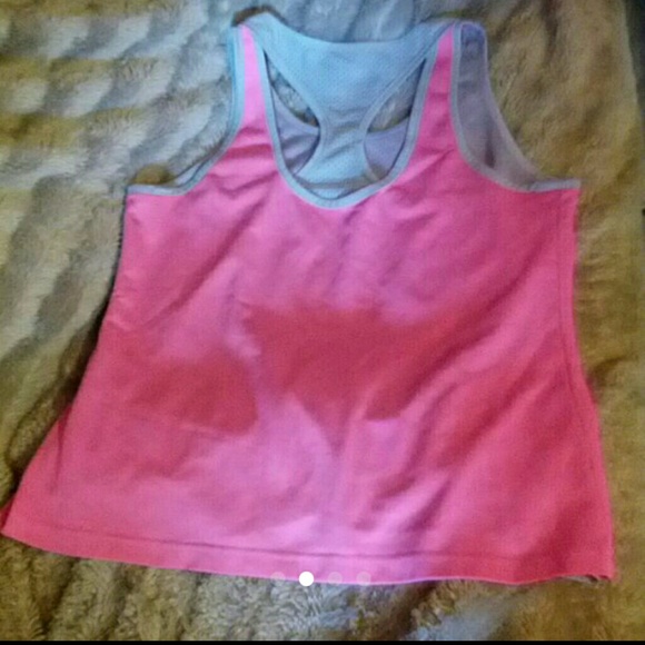 🍎3 For $15🍎  Reversible Gray & Pink Tank - Picture 2 of 5