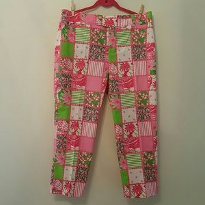 Lilly Pulitzer brightly colored capris
