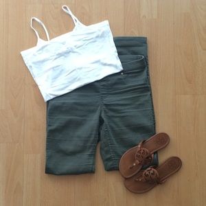 H&M Olive Green Jeggings Size 6