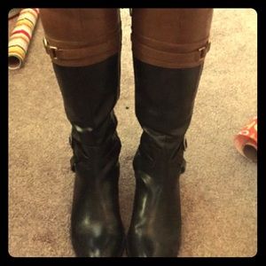 Brown/Black Nickels Riding Boots