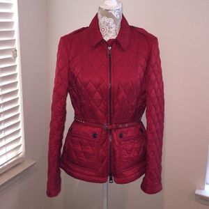 Burberry Brit Studded Belt Quilted Jacket