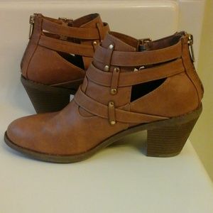 Madden Girl tan ankle boots