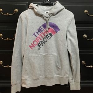 Grey northface hoodie