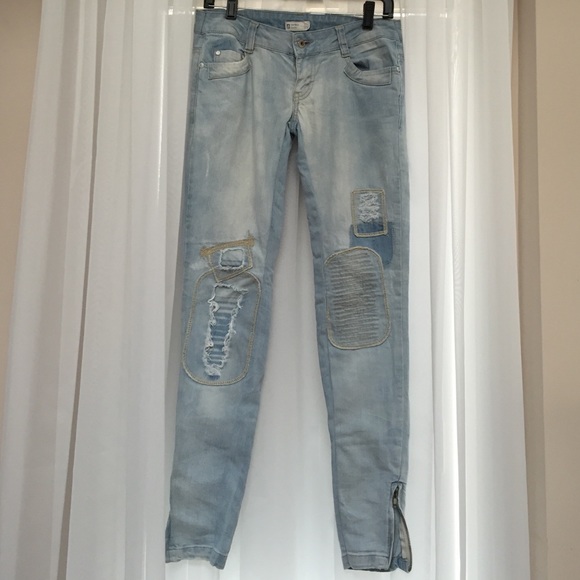 Ripped Light Blue Jeans