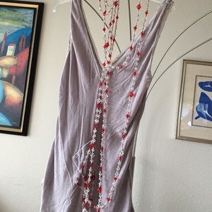 Unique velvet top with strains of crystals