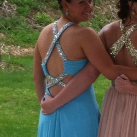 Light blue prom dress - Picture 2 of 4