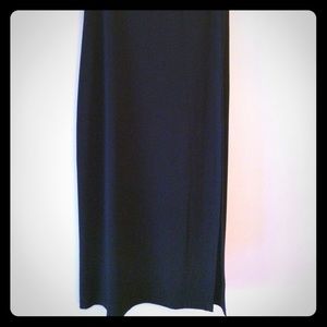 Black Stretchy maxi skirt