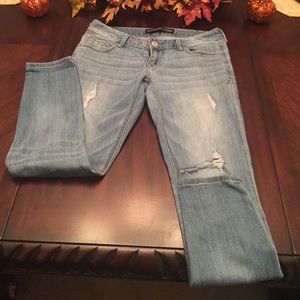 Express ankle low rise jeans