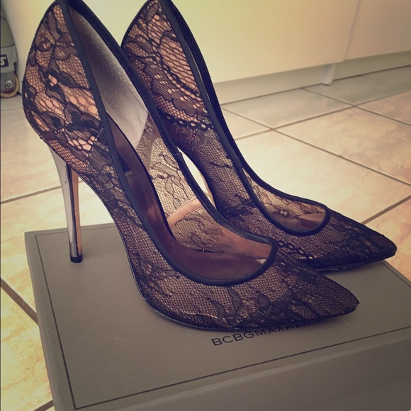 Lace pumps