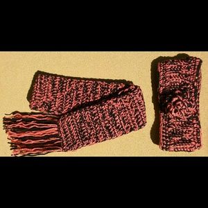 Crocheted Scarf and Headband Set