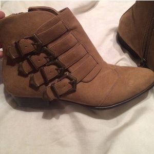 Tan booties