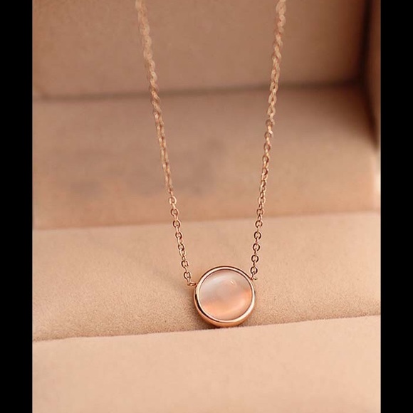 New!! Rose/golde plated titanium steel necklaces