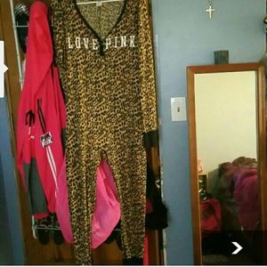 Vs pink cheetah onesie