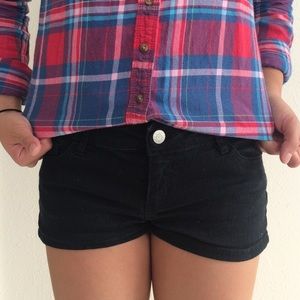 F21 black shorts
