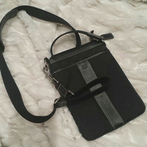 Black Coach crossbody bag
