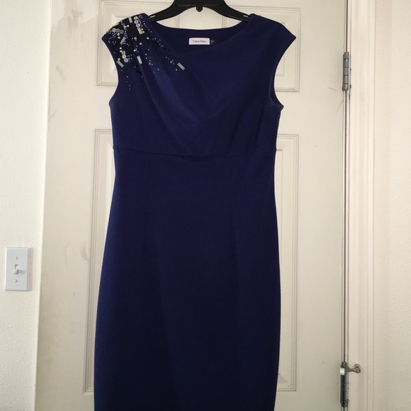 🚫SOLD🚫Navy blue below the knee length dress