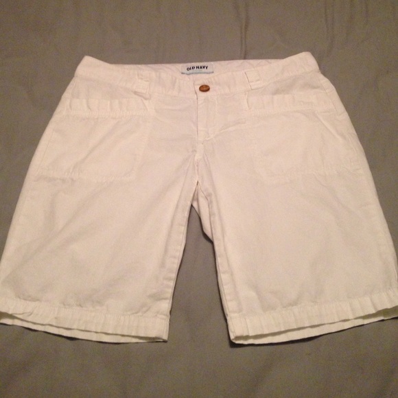 Old Navy White Bermuda Shorts