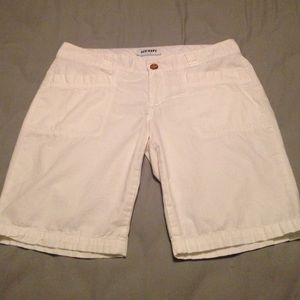 Old Navy White Bermuda Shorts