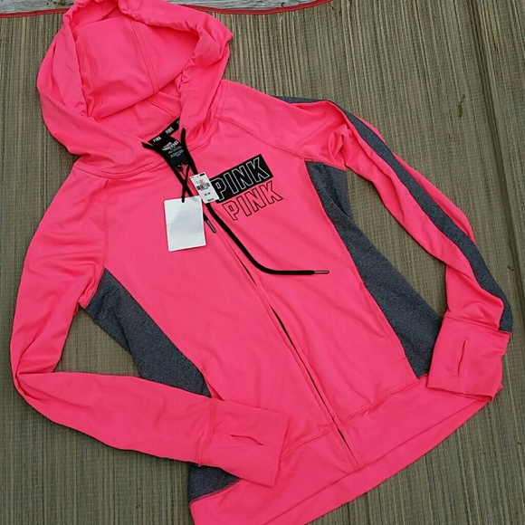 Pink by Victoria's Secret Pink and Grey Jacket NWT - Picture 2 of 4