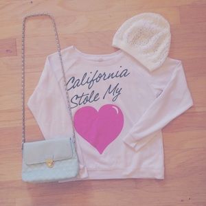 Light pink California sweater
