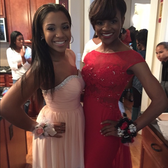 Ferrari Red Prom dress - Picture 2 of 4