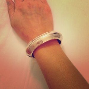 Silver cuff bracelet