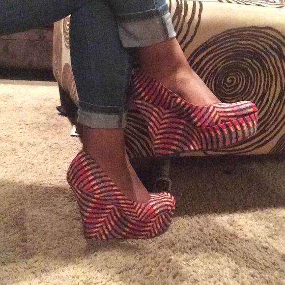 Madden Girl Multi Colored Wedge