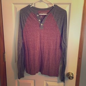 Maroon and grey long sleeve💕