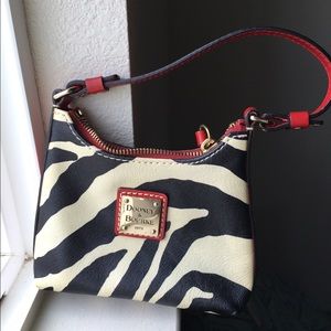 Dooney and bourke zebra bitsy bag