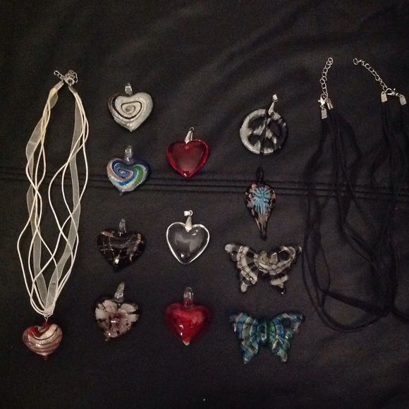 New Hand Blown Glass Pendants